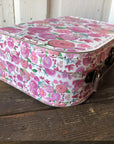 Pink Floral Cardboard Suitcase