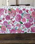 Pink Floral Cardboard Suitcase