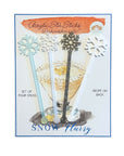 Winter Snowflake Martini Acrylic Stir Sticks
