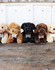 Mini Plush Puppy Dog Toy With Personalized Tag