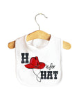 H is For Hat Baby Bib