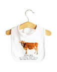 Deja Moo Baby Bib