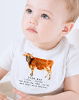 Deja Moo Baby Bib