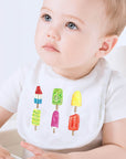 Popsicle Collage Baby Bib