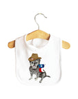Texas Pug Baby Bib
