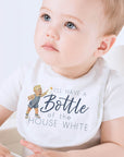 Bottle Of House White Baby Bib