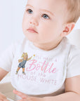Bottle Of House White Baby Bib