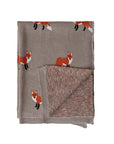 Fox Cotton Knit Baby Blanket