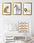 Tiger Cotton Knit Baby Blanket