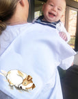 Sleeping Jack Russel Burp Cloth