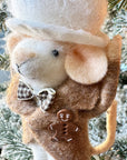Baker Gingerbread Mouse Ornament