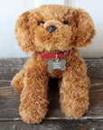 Plush Puppy Dog Toy With Personalized Tag