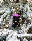 Cowboy Curly Doodle Dog Ornament (LIMITED QUANTITIES)
