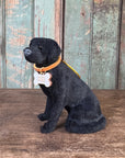 Personalized Christmas Dog Ornament with Custom Name Tag