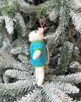 Pine Christmas Tree Sweater Mice Ornament