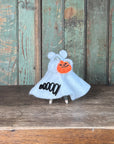 Trick or Treating Mouse in Ghost Costume