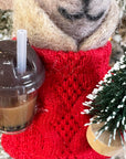 Bubble Tea Mouse Ornament