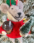 Bubble Tea Mouse Ornament