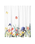 Ralph Moberly Floral Watercolor Painting | Shower Curtain | Cotton 72" x 72"