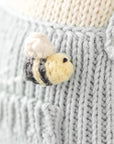 Charlie The Honey Bear- Hand Knit Cuddle + Kind Doll with Personalized Bag