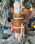 Restaurant Mouse with Cheese and Baguette Ornament