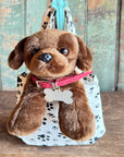 Mini Plush Puppy Dog Toy With Personalized Tag