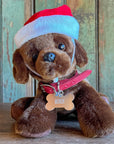 Mini Plush Puppy Dog Toy With Personalized Tag