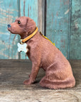 Personalized Sitting Fetch Labrador Retriever Ornament
