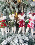 Christmas Party Mouse Ornament