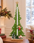 Wooden Christmas Countdown Advent Calendar with Moveable Reindeer