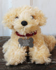 Mini Plush Puppy Dog Toy With Personalized Tag