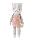 Daisy The Kitten- Hand Knit Cuddle + Kind Doll with Personalized Bag
