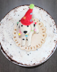 LIMITED QUANTITY Felted Wool Circus Dalmatian Happy Birthday Cake Topper
