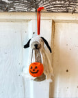 Sheet faced- Dog Ghost Halloween Ornament