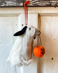 Sheet faced- Dog Ghost Halloween Ornament