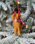 Dog With Wreath Ornament