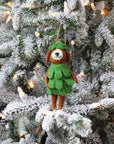 Dog in Tree Outfit & Elf Outfit
