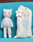 Dylan The Kitten- Hand Knit Cuddle + Kind Doll with Personalized Bag