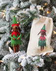 Dog in Tree Outfit & Elf Outfit