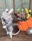Pumpkin Wagon Mouse Décor