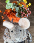 Pumpkin Wagon Mouse Décor