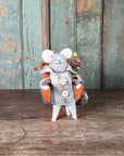 Pumpkin Wagon Mouse Décor