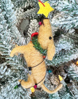 Festive Dog Christmas Ornament