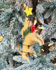 Festive Dog Christmas Ornament