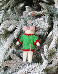 Gingerbread Man - Sweater Mouse Ornament