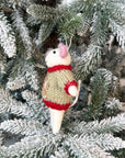 Christmas cookie - Sweater Mouse Ornament