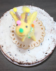 LIMITED QUANTITY Felted Wool Circus Giraffe Happy Birthday Cake Topper