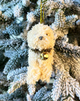 Tinsel Collar and Bell Doodle Dog Ornament