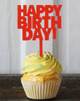 Happy Birthday Acrylic Cake Topper