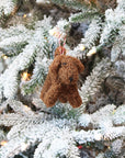 Curly Doodle Dog Felted Wool Ornament